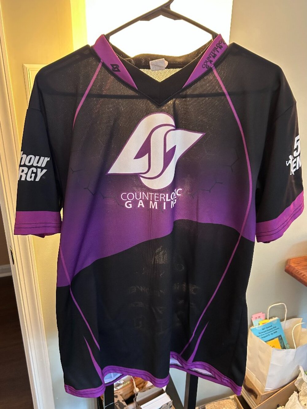 Men's Counter Logic Gaming Esports Team Liquid Jersey Size XL
